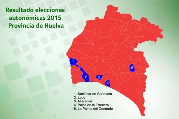 El PSOE gana sin mayoría absoluta en Andalucía pero crece en Huelva