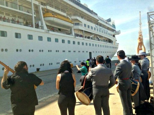 Los integrantes del crucero 'Braemar' conocen parte de las potencialidades turísticas de Huelva