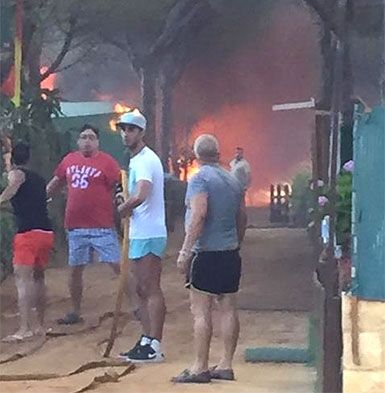 Un incendio en el camping Doñana de Mazagón afecta a media docena de autocaravanas