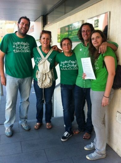 Marea Verde enumera al delegado de Educación los recortes sufridos este curso