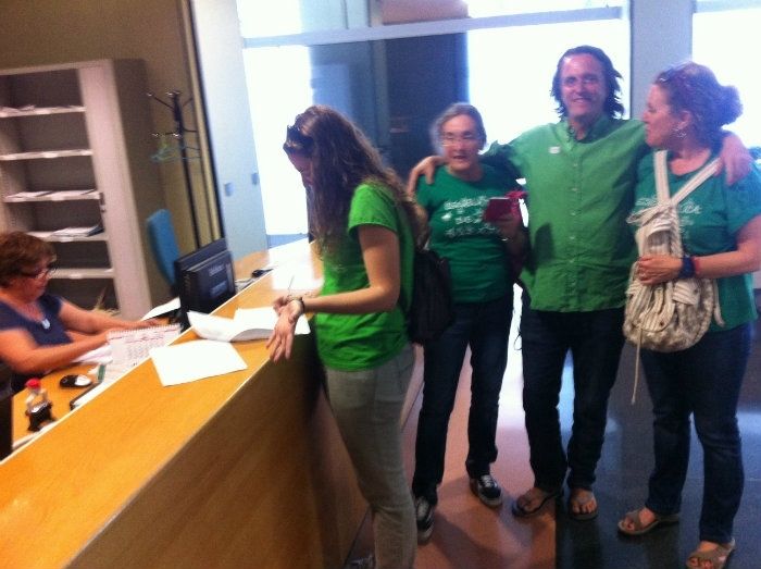 Marea Verde enumera al delegado de Educación los recortes sufridos este curso