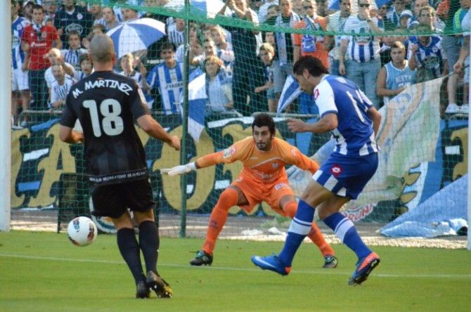 Aranzubia niega el empate a un Recre bisoño (1-0)
