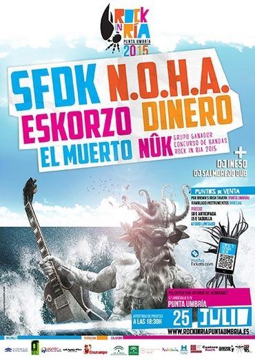 El grupo SFDK encabeza este sábado el cartel del festival 'Rock in Ría Punta Umbría'