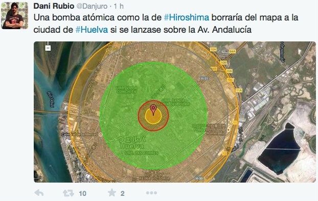 El runrún: El posible efecto de Hiroshima en Huelva