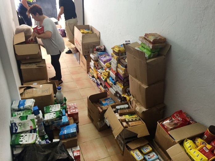 La campaña de apoyo al desayuno escolar arranca con cinco toneladas de alimento