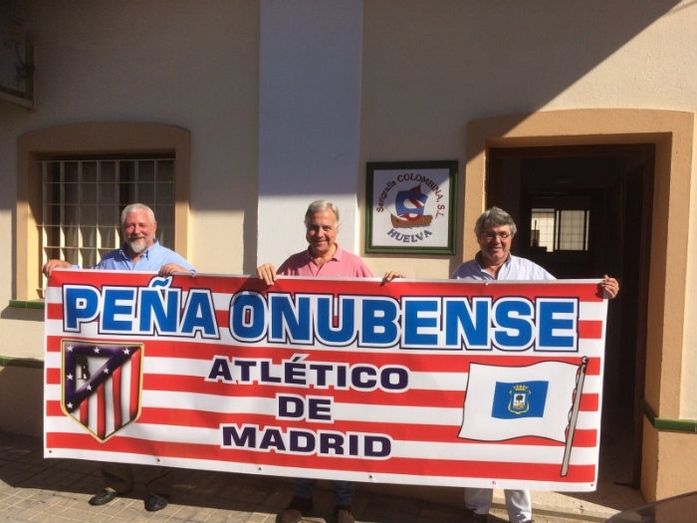 La Peña Onubense del Atlético de Madrid, constituida oficialmente