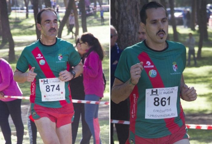 El CA San Bartolomé luce bigote por la campaña Movember en el Cross de Cartaya