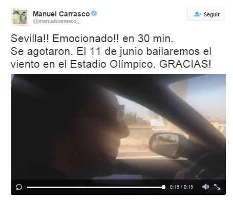 El runrún: Ni media hora le duran a Manuel Carrasco