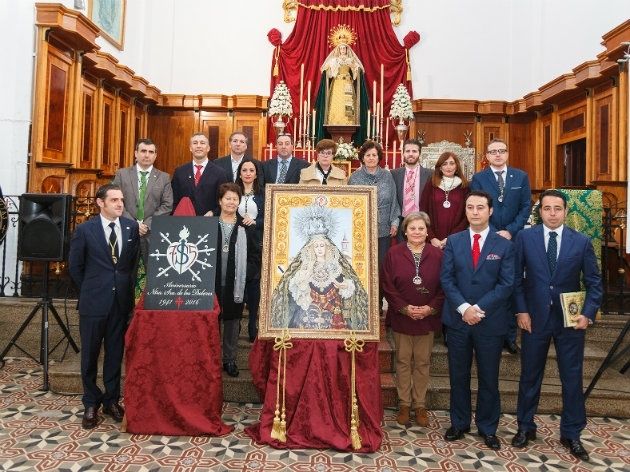 Las Hermandad del Santo Entierro de Gibraleón conmemora el 75 aniversario de la Virgen de los Dolores