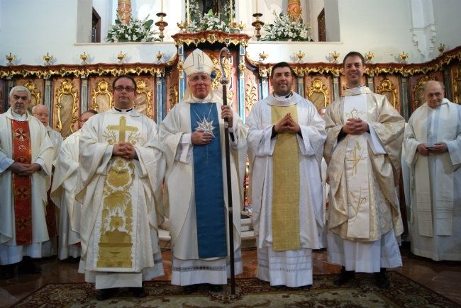 Rufino Diego López, José Antonio Calvo y José Ángel Romero, nuevos sacerdotes de la Diócesis de Huelva