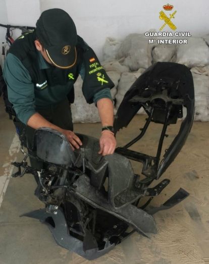 Recuperan en Almonte ‘media’ moto robada