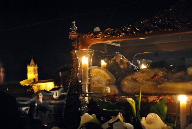 El Cristo Yacente de Zalamea, trasladado a la iglesia de la Asunción