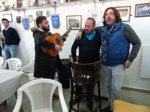 Caparrós y Luci arengan a la plantilla albiazul