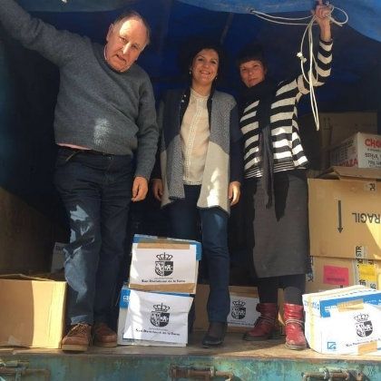 San Bartolomé entrega más de 500 kilos de alimentos para los refugiados saharauis