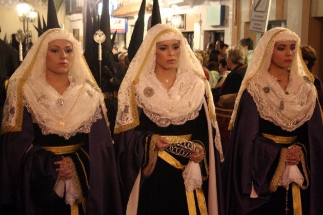 Valverde cierra su Semana Santa con el Santo Entierro y María Santísima de la Soledad