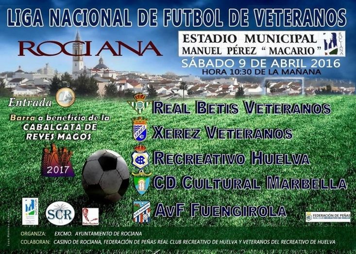 El Recre de Veteranos disputa este sábado un torneo en Rociana
