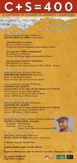 Semana cervantina en Beas para conmemorar el 4º centenario de la muerte del escritor