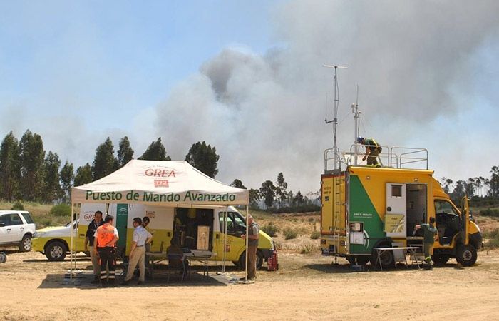 Estabilizado el incendio de Beas tras nueve horas de lucha contra el fuego