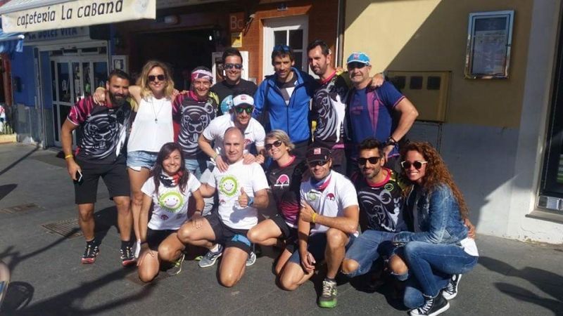 Un grupo de valientes onubenses finaliza la Transvulcania