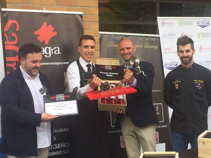 El bartolino Juan Antonio Pérez gana el Certamen Nacional de Cortadores de Jamón de Valladolid