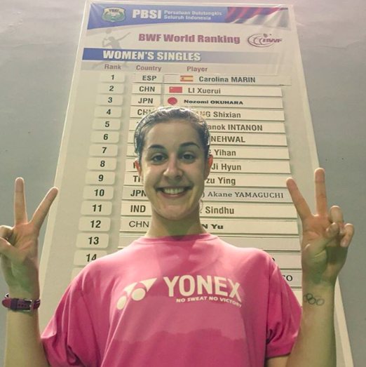 Carolina Marín prepara sus próximos torneos 'encantada' en Indonesia