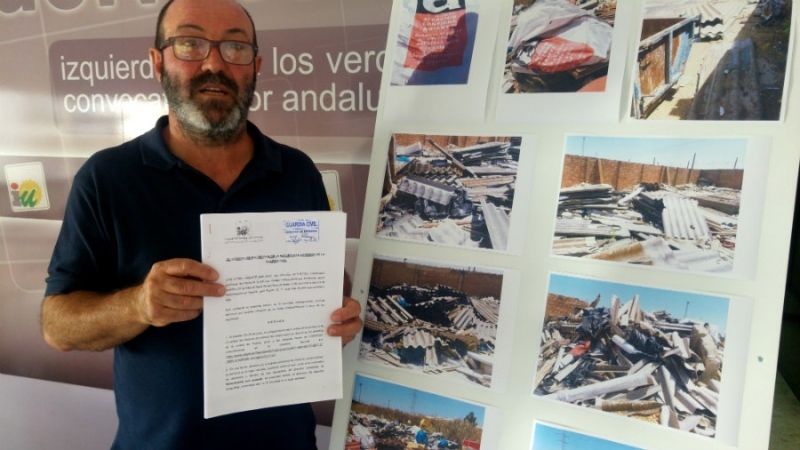 IU denuncia ante el Seprona y Fiscalía la existencia de 'un vertedero ilegal con amianto'