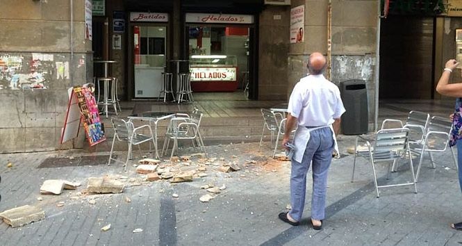 Un desprendimiento 'afortunado'