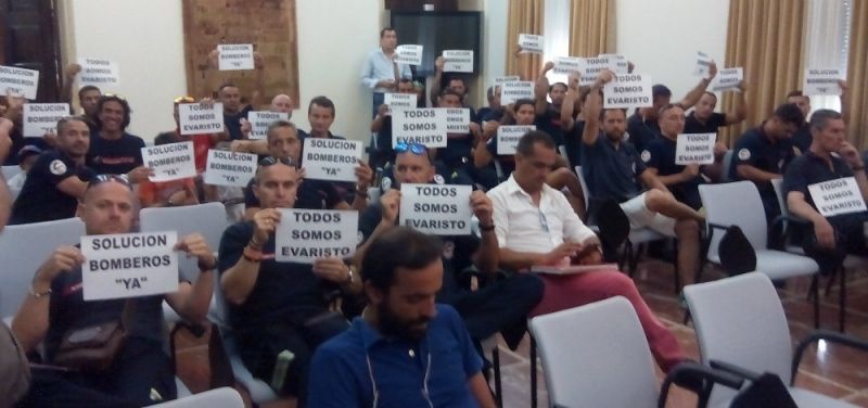 Nueva protesta de los bomberos