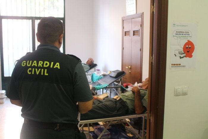 La Guardia Civil colabora en la campaña de donación de sangre