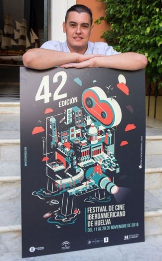 'La máquina del cine', cartel para la 42º edición del Iberoamericano