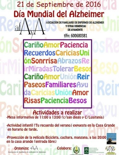 Ayamonte celebra con varios actos el Día Mundial del Alzheimer
