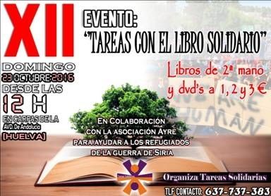 Tareas Solidarias organiza un evento para recaudar dinero para la Asociación Onubense de Ayuda al Refugiado