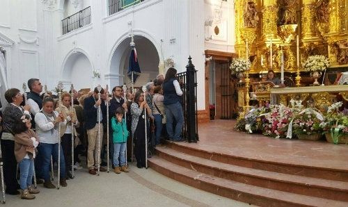 Más de 500 cartayeros arropan a la Hermandad del Rocío en su segunda peregrinación en solitario