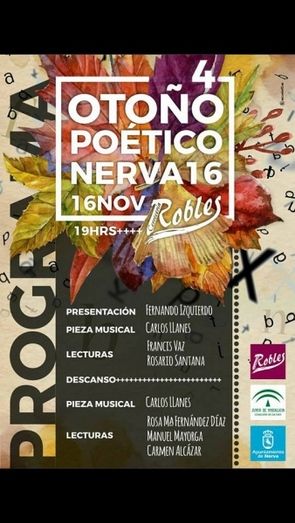 Nerva celebra la cuarta edición del Otoño Poético