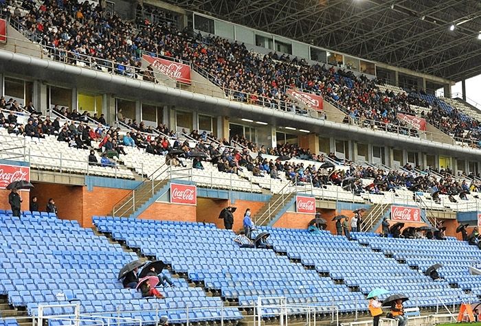 La tribuna no se abrió pese a la lluvia por motivos de seguridad