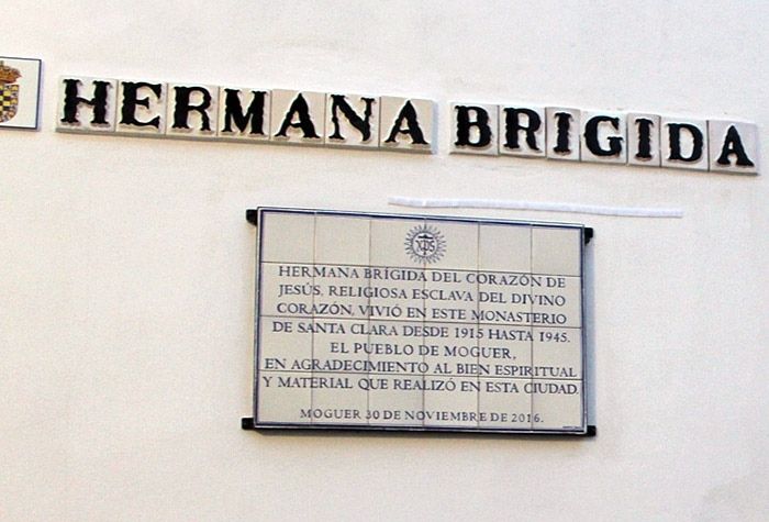 Moguer homenajea a la hermana Brígida, la religiosa que salvó la sillería nazarí del monasterio de Santa Clara