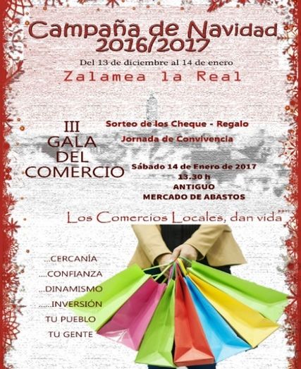 Zalamea la Real fomenta las compras locales en Navidad regalando más de 1.300 euros entre sus clientes