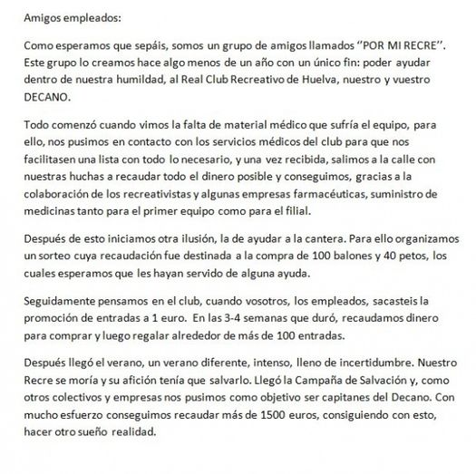 Espectacular detalle del colectivo Por mi Recre entregándole 25 cestas navideñas a los empleados del Decano