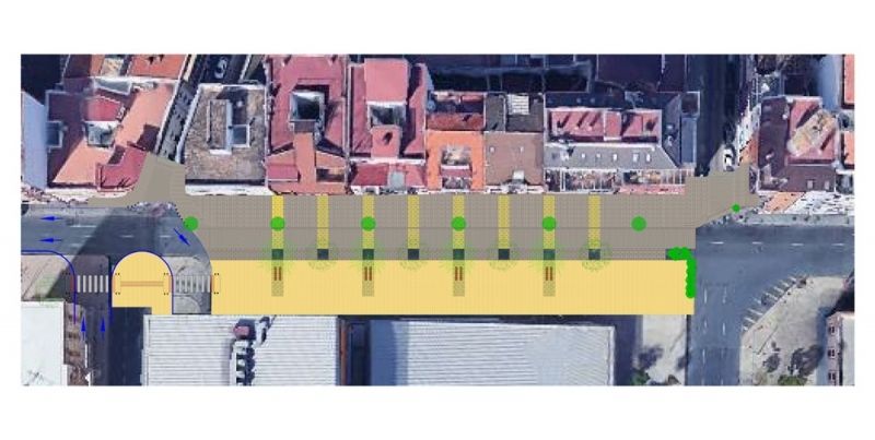 Arrancan este lunes las obras para la peatonalización de un tramo de la avenida de Italia