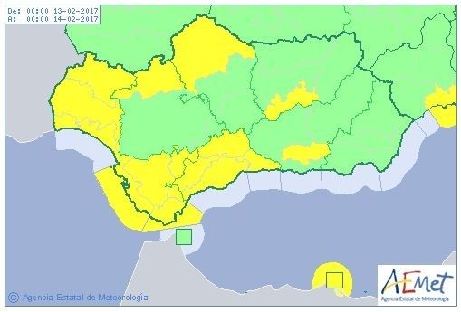 El aviso por fuertes rachas de viento se mantendrá durante las primeras horas del lunes