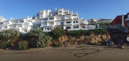 El runrún: La huella del temporal a vista de dron