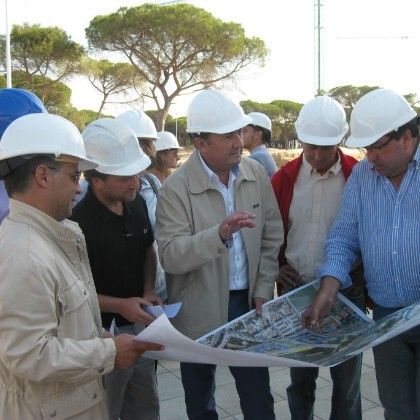 El alcalde de Punta ve las obras del Barrio Romano