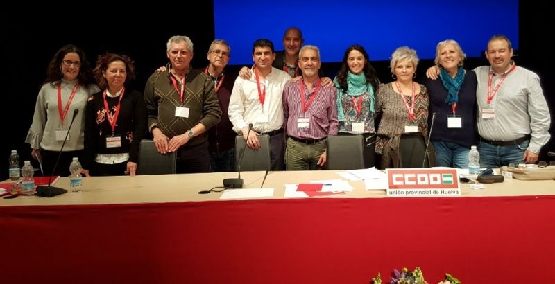 Emilio Fernández es reelegido como secretario general de CCOO de Huelva