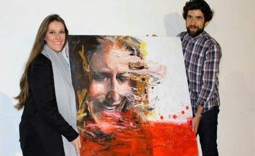 Francisco Javier Rodríguez pinta la portada del nuevo disco de Argentina tras ganar el concurso 'La vida del artista'