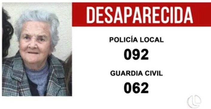 Buscan a una mujer octogenaria dada por desaparecida en Palos