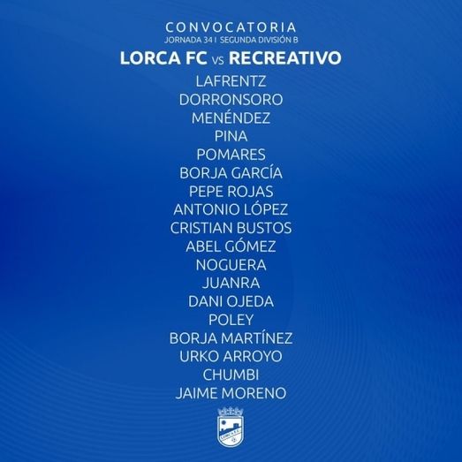 David Vidal facilita su lista de 18 hombres para recibir al Recre