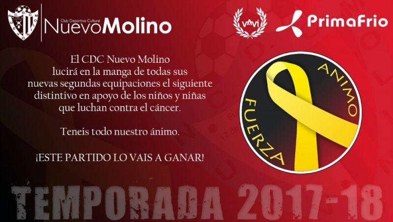 El Nuevo Molino se solidarizará con los niños que luchan contra el cáncer
