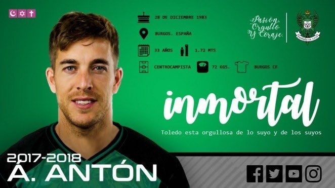 Álvaro Antón cambia el Burgos por el Toledo