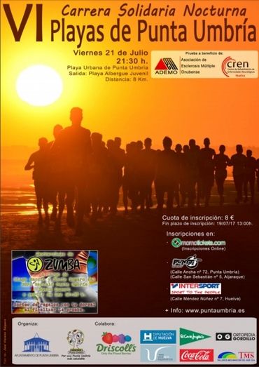 Punta Umbría celebra este viernes su carrera solidaria nocturna
