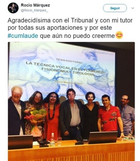 El runrún: Cantaora ‘cum laude’